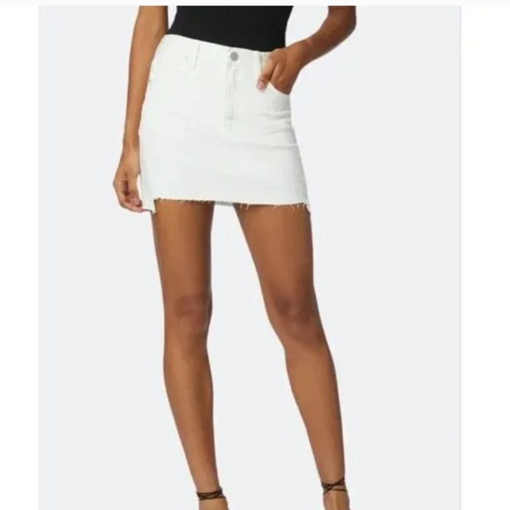 HUDSON White Denim Skirt Size 31